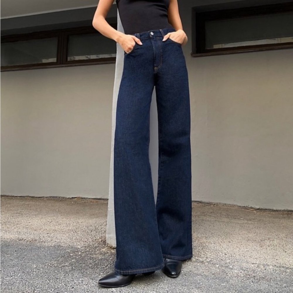 Aritzia Denim Forum Coco High Rise Wide Leg Jean